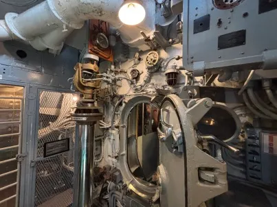 Entrance into the officers' quarters leading out of the torpedo room